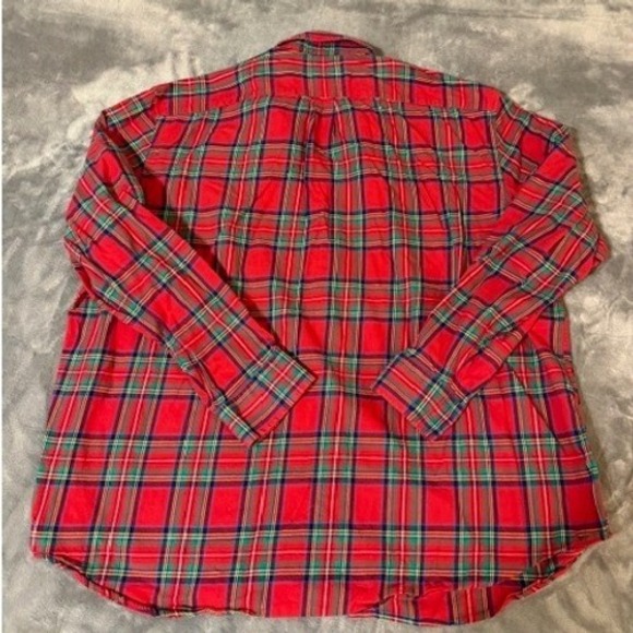 Vineyard Vines Whale Shirt Men's 2XL Plaid Long Sleeve 100 Cotton Button Down - Picture 3 of 8